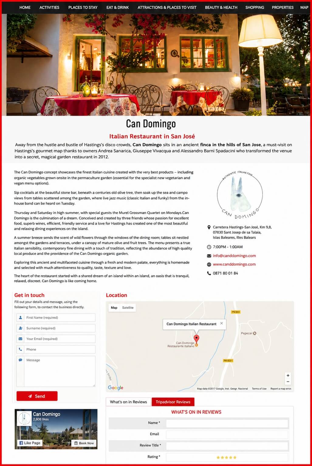 Sales Page Example when Advertise with us What's on in Miami.net